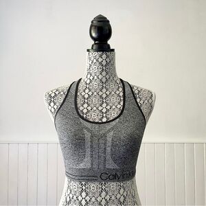 Calvin Klein Performance Medium Impact Racerback Sports Bra Size S